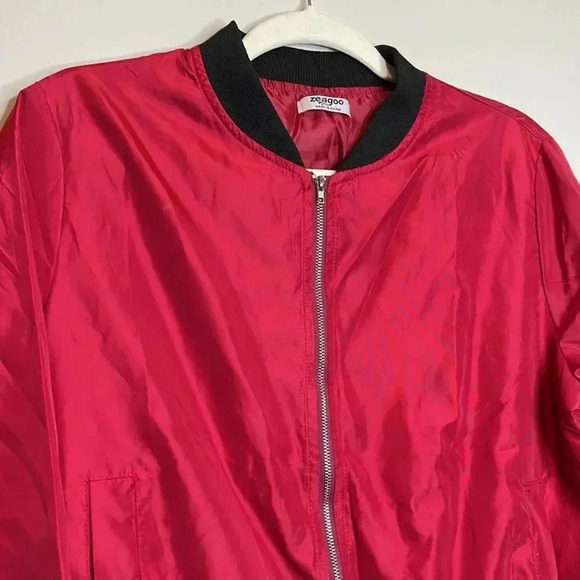 Zeagoo Red Zip Jacket  - Picture 4 of 8